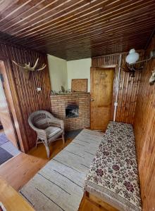 Postel nebo postele na pokoji v ubytování Little Garden House