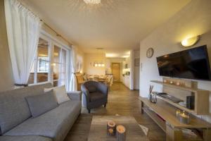 TV a/nebo společenská místnost v ubytování Alpen Resort Saalbach D4