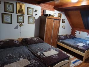 Postel nebo postele na pokoji v ubytování U sedmi zlodějů - Vrbice
