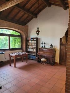 Knihovna v bed and breakfast