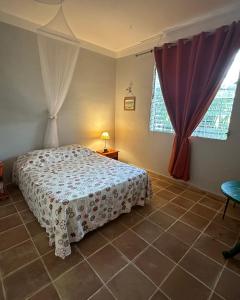 Кровать или кровати в номере Escale de La falaise