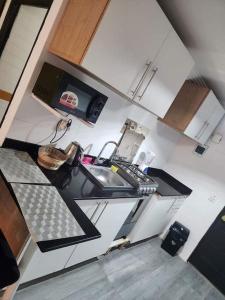 Kuchyň nebo kuchyňský kout v ubytování Studio Américain