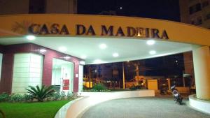 a casa das madida sign in front of a building at Apartamento 704-C Casa da Madeira Caldas Novas in Caldas Novas +31 photos