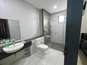 Koupelna v ubytování Da Men Studio Service Apartment