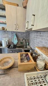 Η κουζίνα ή μικρή κουζίνα στο Apartment near the forest - 206