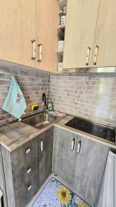 Η κουζίνα ή μικρή κουζίνα στο Apartment near the forest - 206