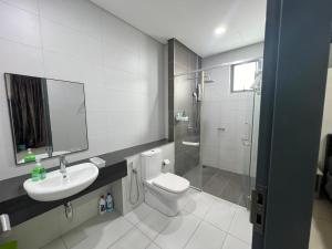 Koupelna v ubytování Da Men Studio Service Apartment