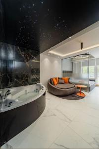 Posezení v ubytování Zebrano Spa