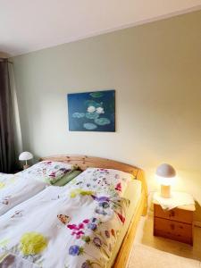 Katil atau katil-katil dalam bilik di Ferienwohnung-Hoeflich-Baeke
