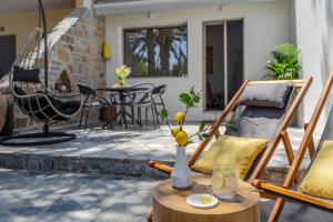 Posezení v ubytování Lemoni House in Petras, Sitia, by Comfortbnb