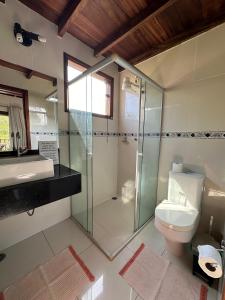 Koupelna v ubytování Loft Marrapaiá