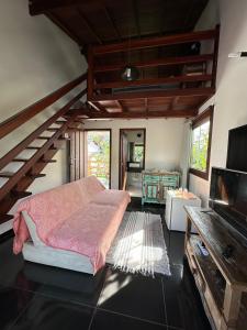 Postel nebo postele na pokoji v ubytování Loft Marrapaiá