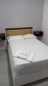 Postel nebo postele na pokoji v ubytování Hotel ZT