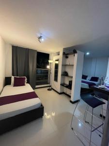 Voodi või voodid majutusasutuse Hotel Plaza Norte Cali toas