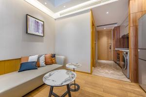 Svetainės erdvė apgyvendinimo įstaigoje Raffles Executive Apartment - Guangzhou Huijin International Finance Center, Keyun Road Metro Station Branch-Canton Fair Free Shuttle