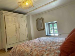 Gîte L'instant Vosges客房内的一张或多张床位