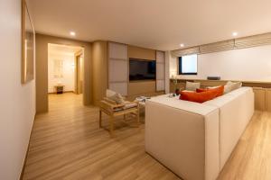 TV a/nebo společenská místnost v ubytování AanK Hotel & Spa Pyeongtaek