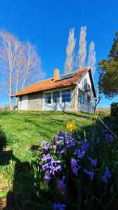 una casa con dei fiori davanti di Kućerak Višnja a Manđelos