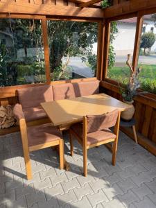 Posezení v ubytování Ferienwohnung MaLi