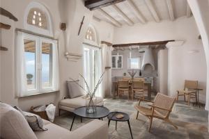 Posezení v ubytování Morfes Luxury Apartments
