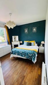 Postel nebo postele na pokoji v ubytování Little happiness proche Paris