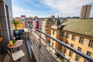Balkón nebo terasa v ubytování Danubia Gate Hotel