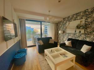 Posedenie v ubytovaní Seaside Park Apartament z widokiem na morze