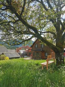 Zahrada ubytování Ferienhaus Rosl am Grundlsee