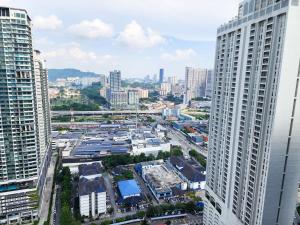 吉隆坡景观或在公寓看到的城市景观