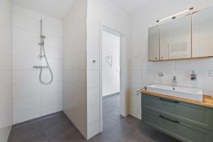 Bilik mandi di Haffbrise - Ferienhaus mit Kamin und Sauna für 6 Personen +18 gambar