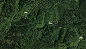 Paesaggio naturale nelle vicinanze del campeggio