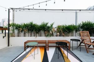 Patio nebo venkovní prostory v ubytování Wander Wonder 八WW