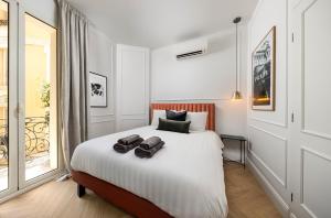 Katil atau katil-katil dalam bilik di New Center Easy Access Balcony