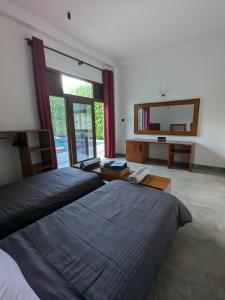 Postel nebo postele na pokoji v ubytování LoSu Polhena