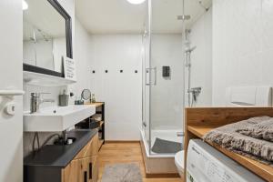 Koupelna v ubytování Apartment am Albertsplatz im Zentrum