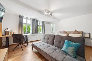 Posezení v ubytování Apartment am Albertsplatz im Zentrum