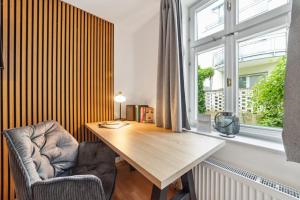 Posezení v ubytování Apartment am Albertsplatz im Zentrum