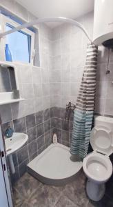 Vannituba majutusasutuses Zlatni Pijesak - Apartmani Čanj