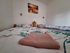 Posteľ alebo postele v izbe v ubytovaní Apartmány Horní Bečva