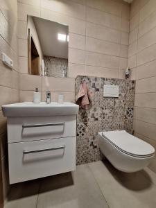 Kúpeľňa v ubytovaní Apartmány Horní Bečva