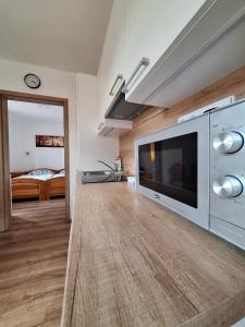 Kuchyňa alebo kuchynka v ubytovaní Apartmány Horní Bečva