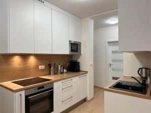 Apartmán na sjezdovce tesisinde mutfak veya mini mutfak