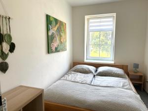 Apartmán na sjezdovce tesisinde bir odada yatak veya yataklar
