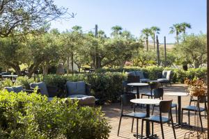 A garden outside Mangia's Selinunte Resort