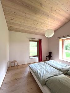 Postel nebo postele na pokoji v ubytování Haus Seewiese
