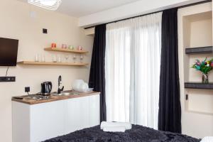 Kuchyň nebo kuchyňský kout v ubytování Apartment in Marshall Gudauri Project