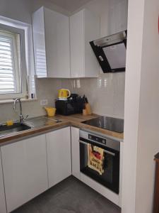 Kuchyň nebo kuchyňský kout v ubytování Two bedroom Apartment Libertas
