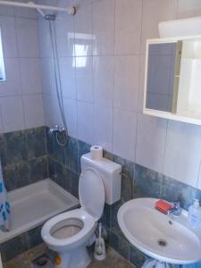 Koupelna v ubytování Apartmani Babaja