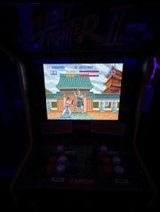 a video game is playing on aintendo wii controller at Le Pink in Aubervilliers