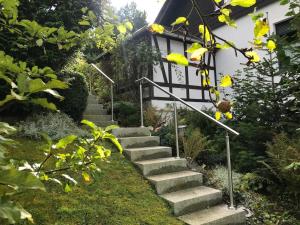 a set of stairs in front of a house at Haus Westfeld in Schmallenberg